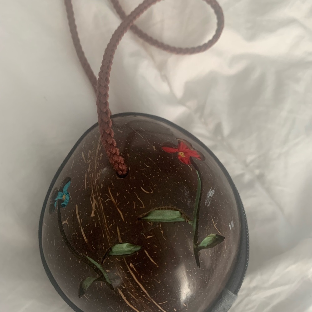Coconut bag.  Crossbody bag